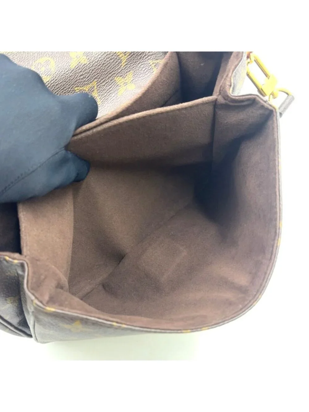 Louis Vuitton Pochette Metis MM Monogram Ready Leather Brown Light Handbag Gold